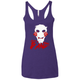 T-Shirts Purple Rush / X-Small Let's Play A Game Women's Triblend Racerback Tank