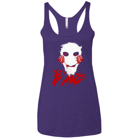T-Shirts Purple Rush / X-Small Let's Play A Game Women's Triblend Racerback Tank