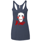 T-Shirts Vintage Navy / X-Small Let's Play A Game Women's Triblend Racerback Tank