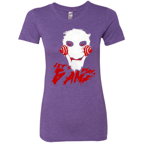 T-Shirts Purple Rush / S Let's Play A Game Women's Triblend T-Shirt