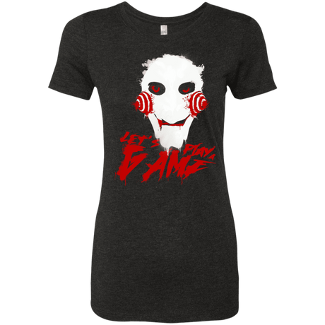 T-Shirts Vintage Black / S Let's Play A Game Women's Triblend T-Shirt