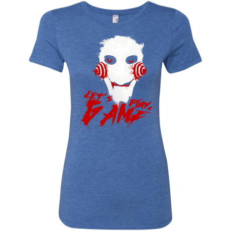 T-Shirts Vintage Royal / S Let's Play A Game Women's Triblend T-Shirt