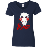 T-Shirts Navy / S Let's Play A Game Women's V-Neck T-Shirt