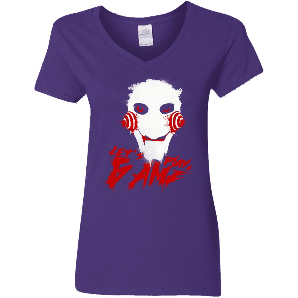 T-Shirts Purple / S Let's Play A Game Women's V-Neck T-Shirt