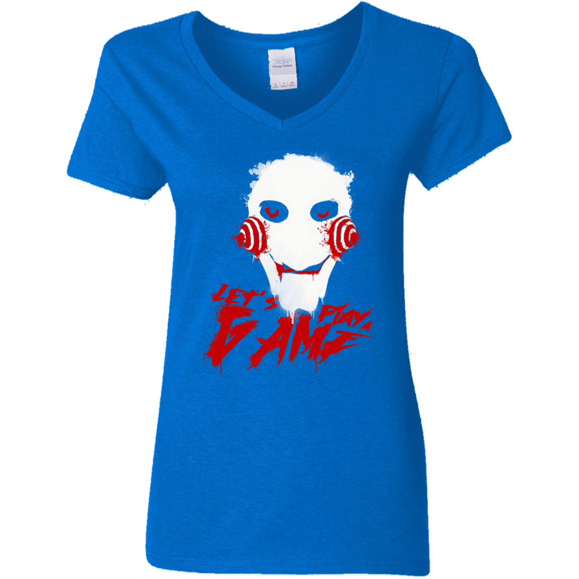 T-Shirts Royal / S Let's Play A Game Women's V-Neck T-Shirt