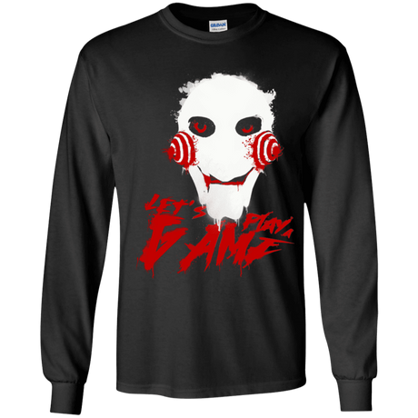 T-Shirts Black / YS Let's Play A Game Youth Long Sleeve T-Shirt