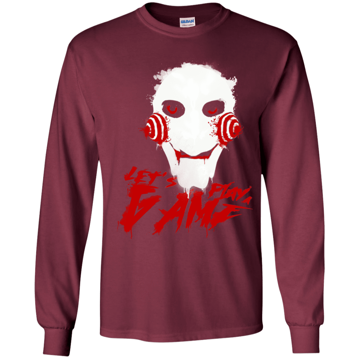 T-Shirts Maroon / YS Let's Play A Game Youth Long Sleeve T-Shirt