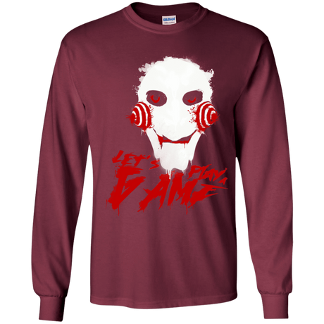 T-Shirts Maroon / YS Let's Play A Game Youth Long Sleeve T-Shirt