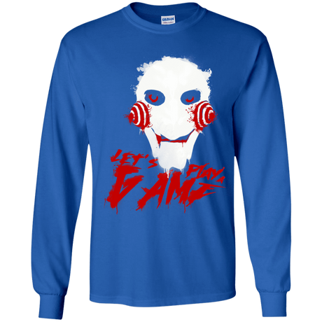 T-Shirts Royal / YS Let's Play A Game Youth Long Sleeve T-Shirt