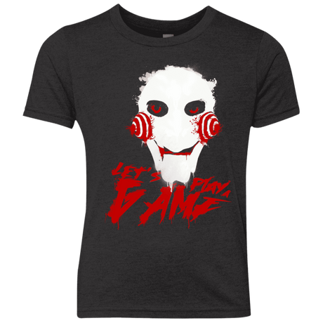 T-Shirts Vintage Black / YXS Let's Play A Game Youth Triblend T-Shirt