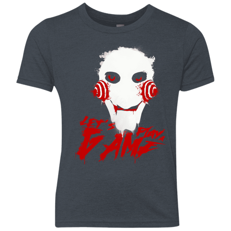 T-Shirts Vintage Navy / YXS Let's Play A Game Youth Triblend T-Shirt