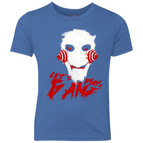 T-Shirts Vintage Royal / YXS Let's Play A Game Youth Triblend T-Shirt