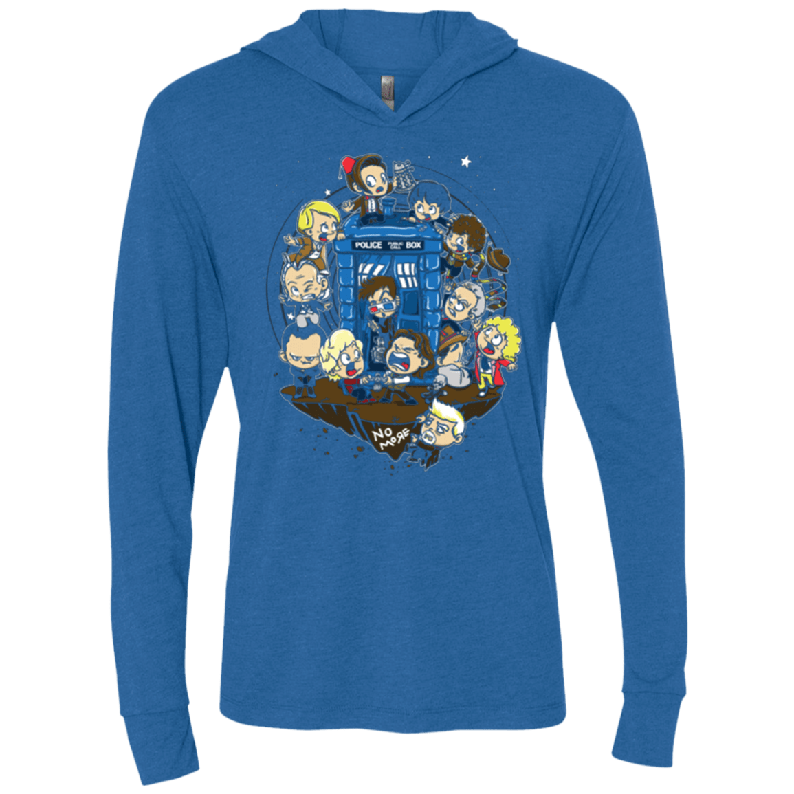 T-Shirts Vintage Royal / X-Small Let's Play Doctor Triblend Long Sleeve Hoodie Tee