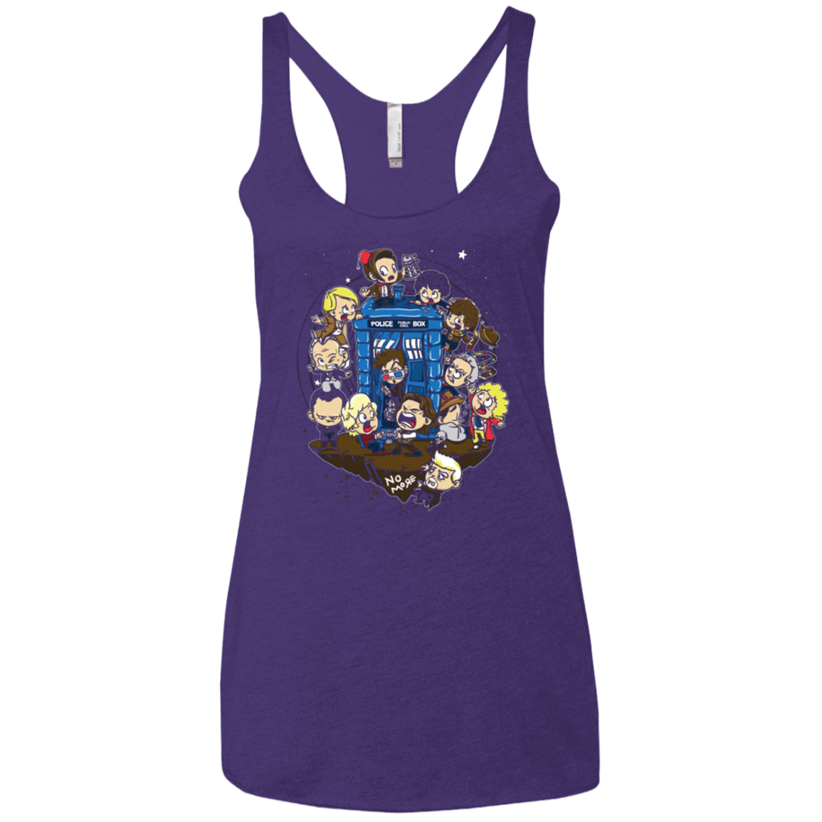 T-Shirts Purple / X-Small Let's Play Doctor Women's Triblend Racerback Tank