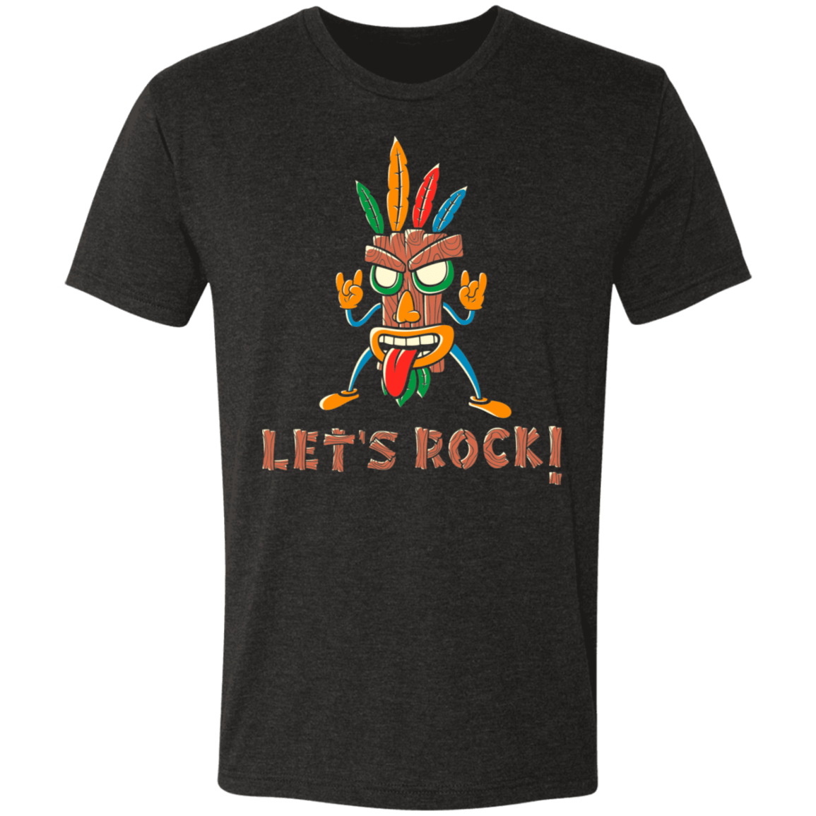 T-Shirts Vintage Black / S Let's Rock! Men's Triblend T-Shirt