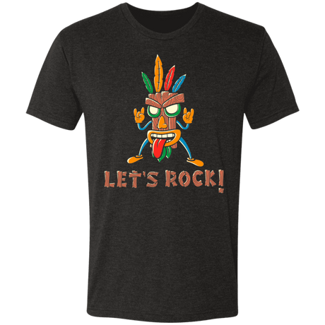 T-Shirts Vintage Black / S Let's Rock! Men's Triblend T-Shirt