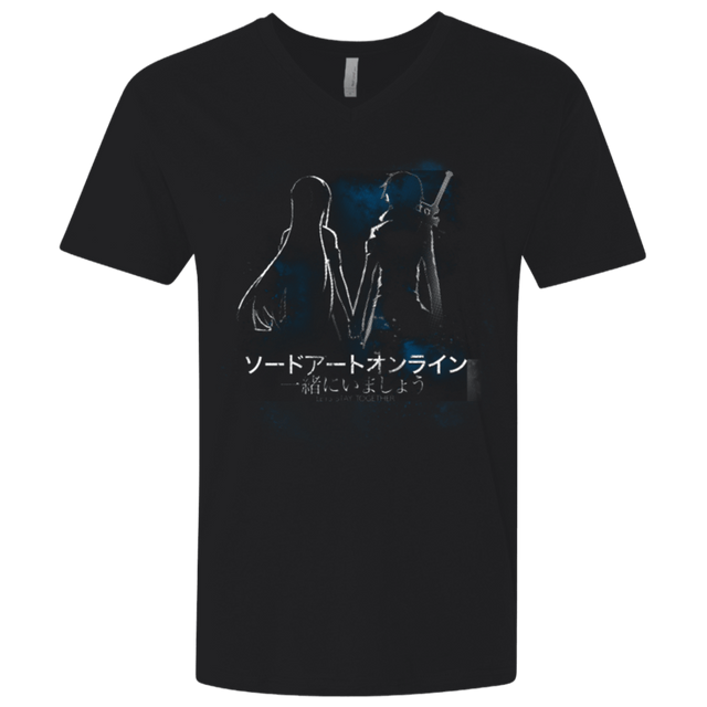T-Shirts Black / X-Small Let stay together Men's Premium V-Neck