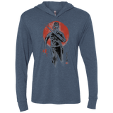 T-Shirts Indigo / X-Small Lethal Machine Triblend Long Sleeve Hoodie Tee