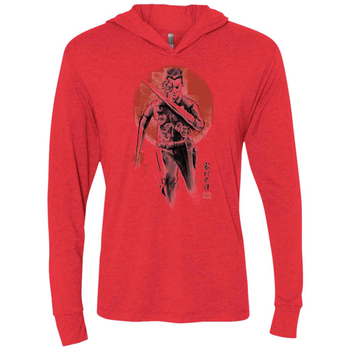 T-Shirts Vintage Red / X-Small Lethal Machine Triblend Long Sleeve Hoodie Tee