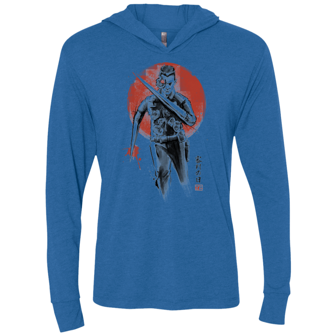 T-Shirts Vintage Royal / X-Small Lethal Machine Triblend Long Sleeve Hoodie Tee