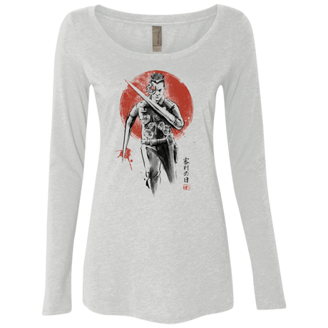 T-Shirts Heather White / Small Lethal Machine Women's Triblend Long Sleeve Shirt