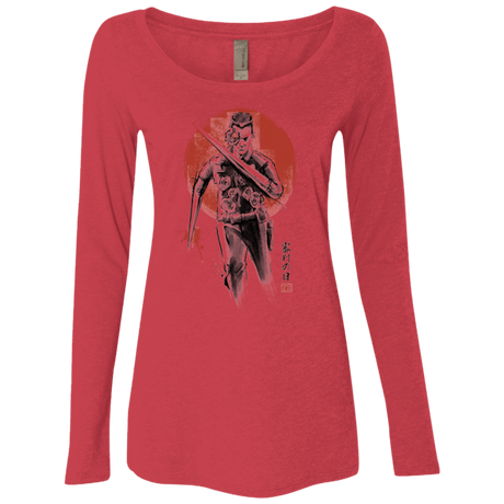 T-Shirts Vintage Red / Small Lethal Machine Women's Triblend Long Sleeve Shirt
