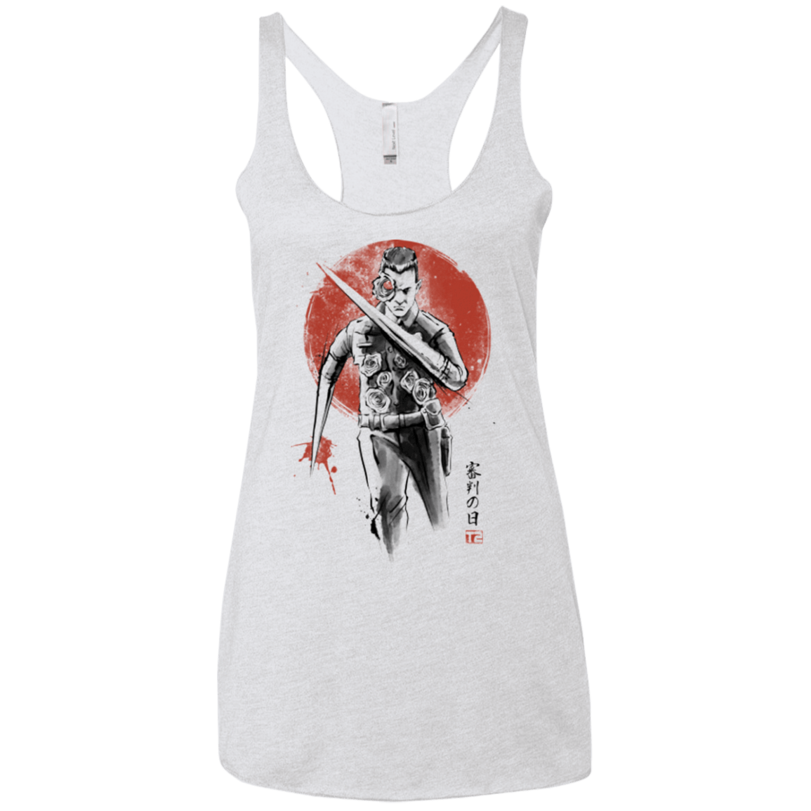T-Shirts Heather White / X-Small Lethal Machine Women's Triblend Racerback Tank