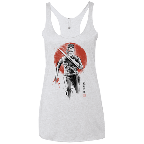 T-Shirts Heather White / X-Small Lethal Machine Women's Triblend Racerback Tank