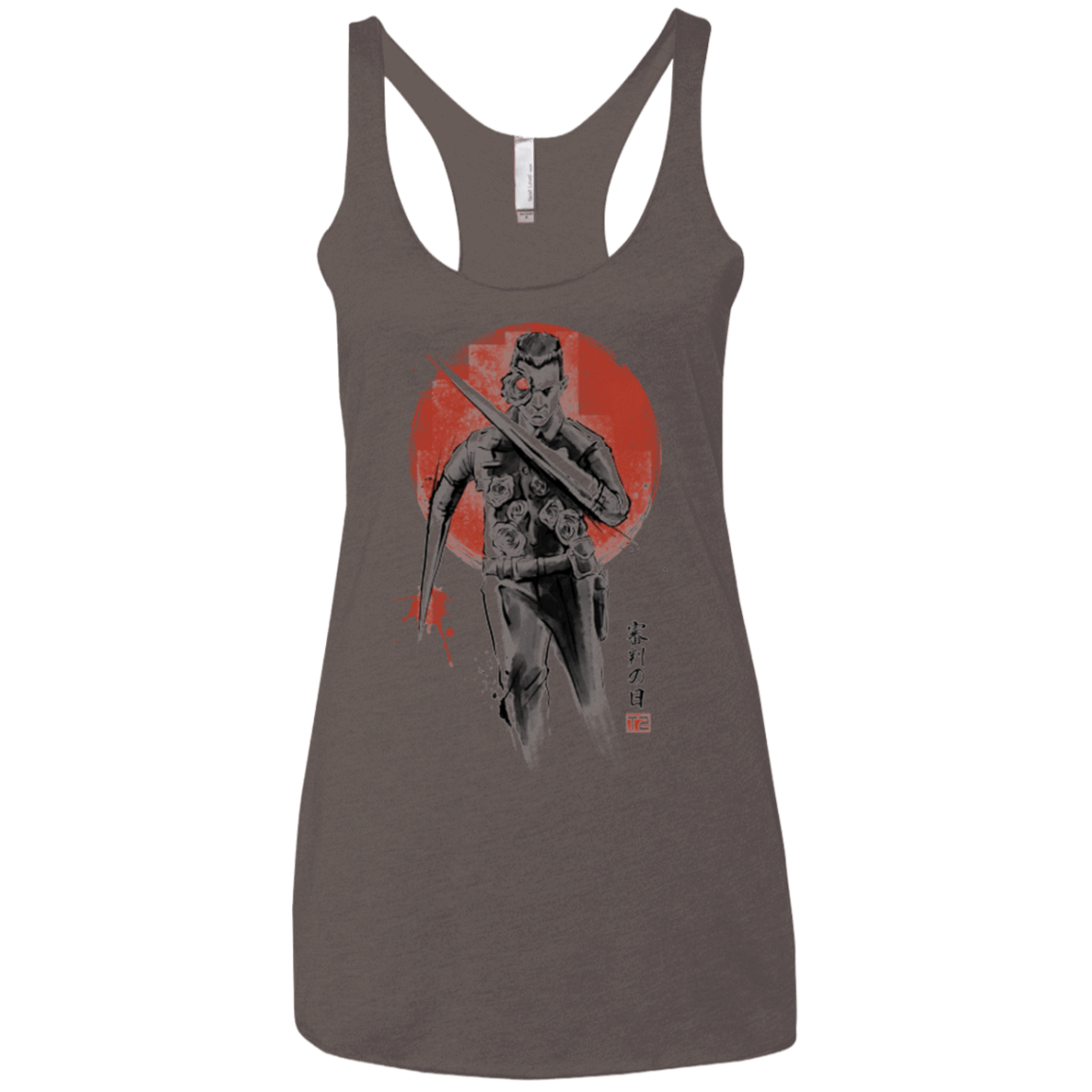 T-Shirts Macchiato / X-Small Lethal Machine Women's Triblend Racerback Tank