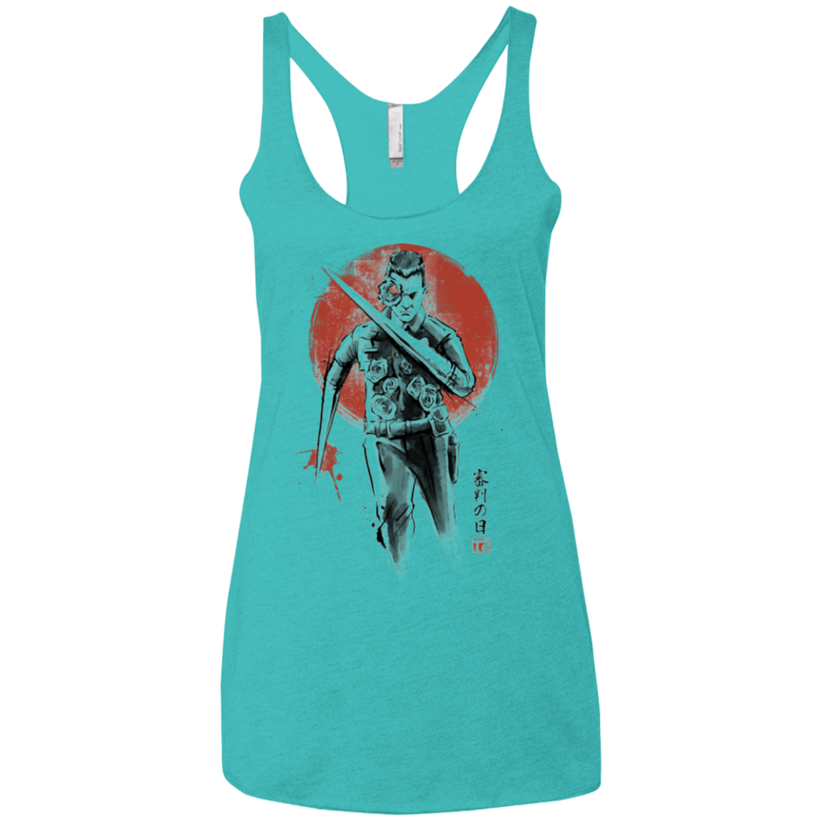 T-Shirts Tahiti Blue / X-Small Lethal Machine Women's Triblend Racerback Tank