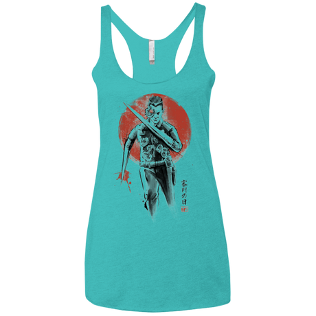 T-Shirts Tahiti Blue / X-Small Lethal Machine Women's Triblend Racerback Tank