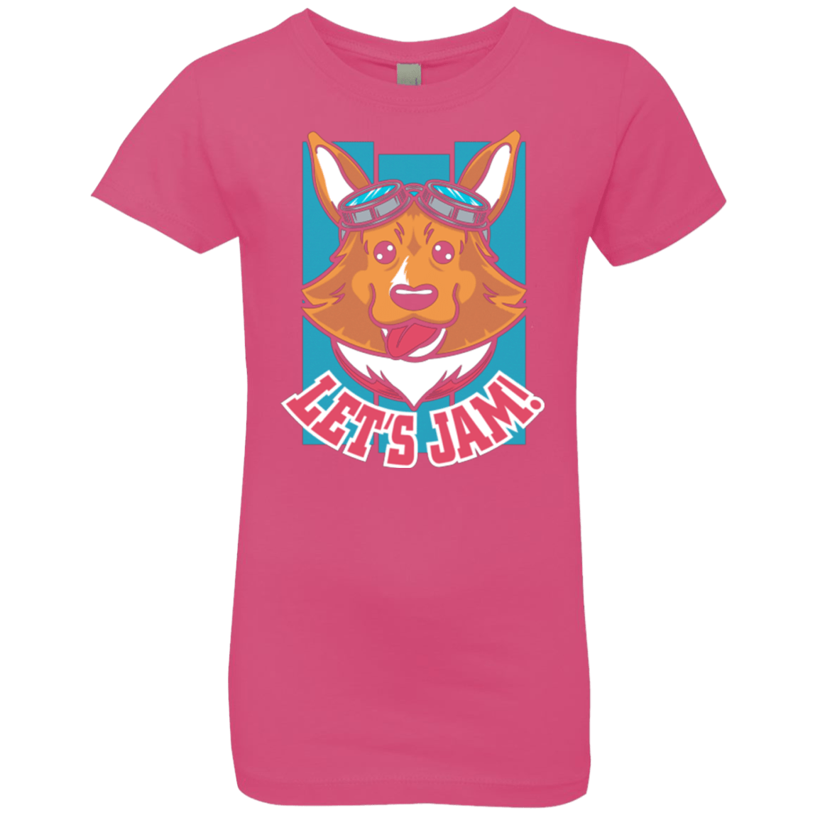 T-Shirts Hot Pink / YXS Lets Jam (2) Girls Premium T-Shirt