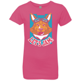 T-Shirts Hot Pink / YXS Lets Jam (2) Girls Premium T-Shirt