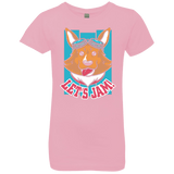 T-Shirts Light Pink / YXS Lets Jam (2) Girls Premium T-Shirt