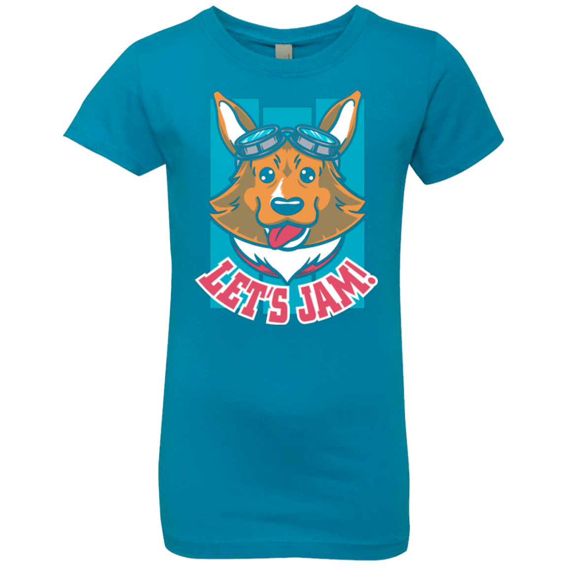 T-Shirts Turquoise / YXS Lets Jam (2) Girls Premium T-Shirt