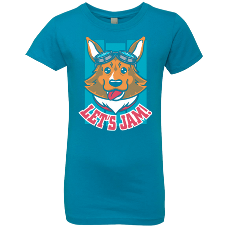 T-Shirts Turquoise / YXS Lets Jam (2) Girls Premium T-Shirt