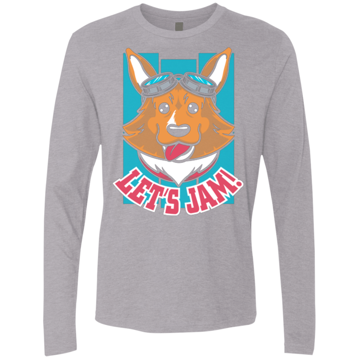 T-Shirts Heather Grey / Small Lets Jam (2) Men's Premium Long Sleeve