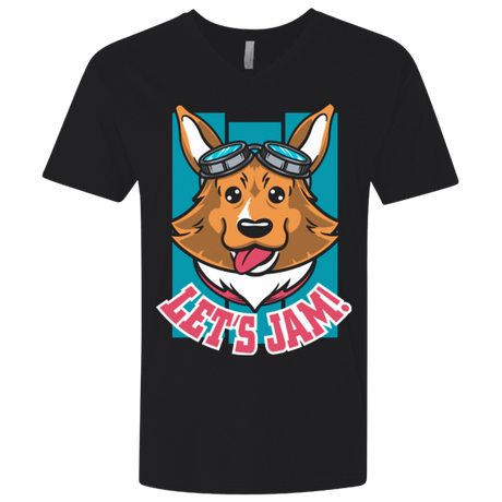 T-Shirts Black / X-Small Lets Jam (2) Men's Premium V-Neck