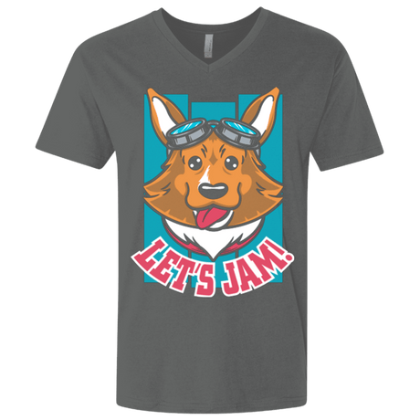 T-Shirts Heavy Metal / X-Small Lets Jam (2) Men's Premium V-Neck