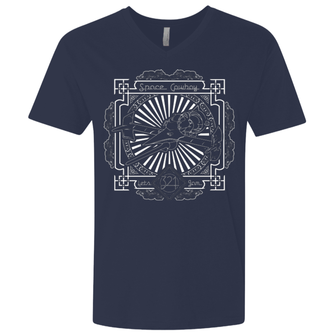 T-Shirts Midnight Navy / X-Small Lets Jam 2 Men's Premium V-Neck