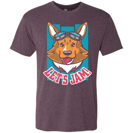 T-Shirts Vintage Purple / Small Lets Jam (2) Men's Triblend T-Shirt