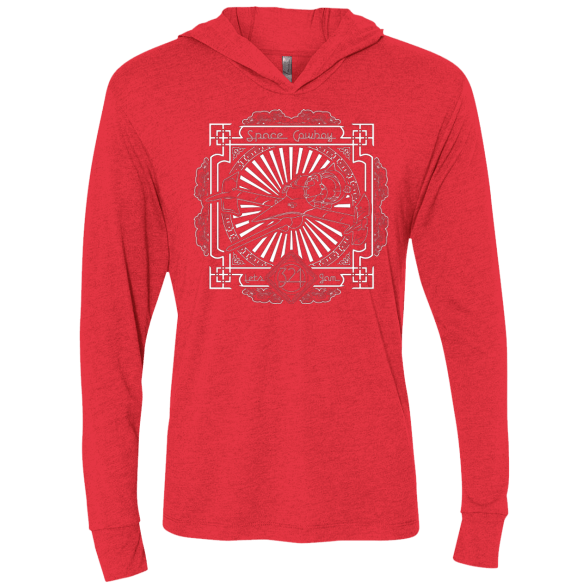 T-Shirts Vintage Red / X-Small Lets Jam 2 Triblend Long Sleeve Hoodie Tee