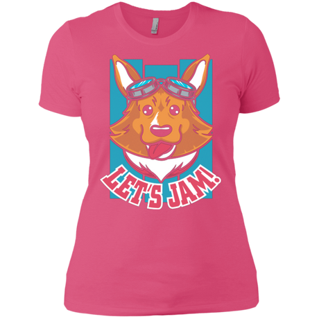 T-Shirts Hot Pink / X-Small Lets Jam (2) Women's Premium T-Shirt