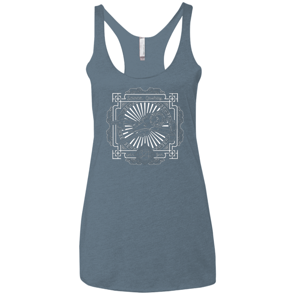 T-Shirts Indigo / X-Small Lets Jam 2 Women's Triblend Racerback Tank