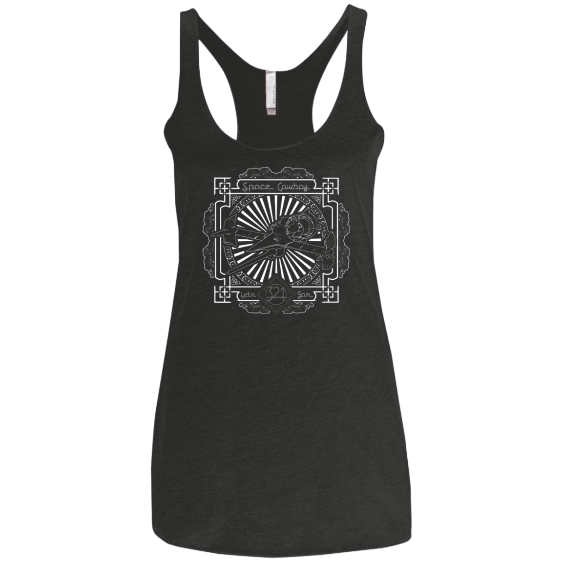 T-Shirts Vintage Black / X-Small Lets Jam 2 Women's Triblend Racerback Tank