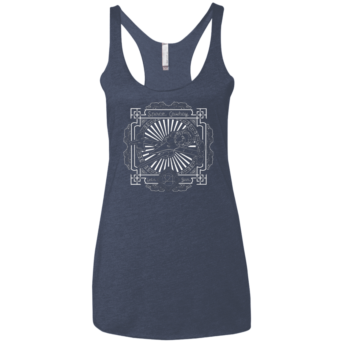 T-Shirts Vintage Navy / X-Small Lets Jam 2 Women's Triblend Racerback Tank