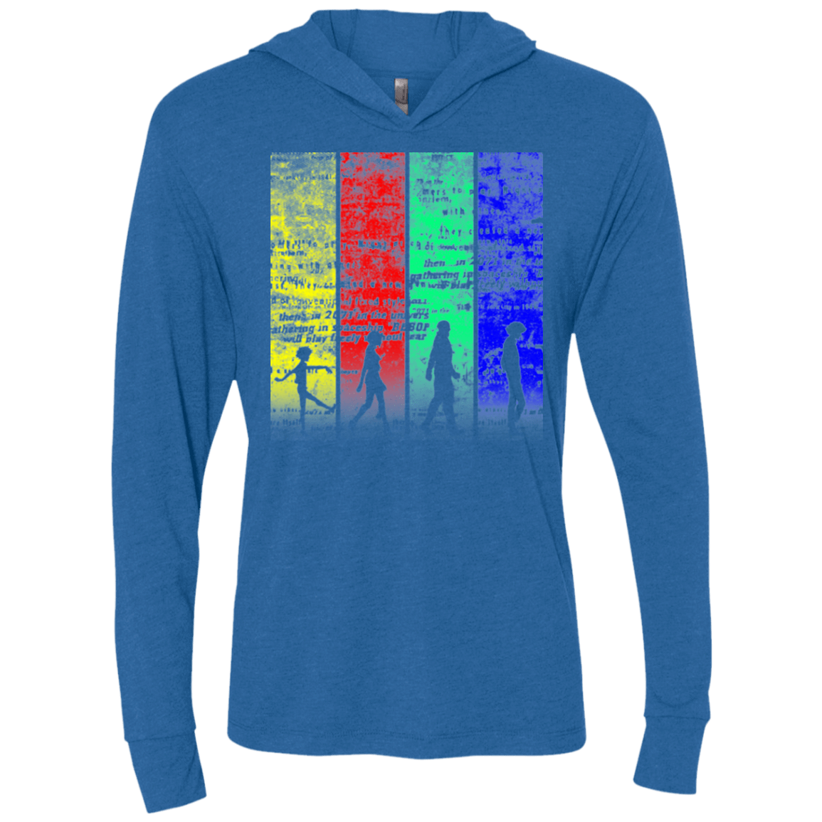 T-Shirts Vintage Royal / X-Small Lets jam Triblend Long Sleeve Hoodie Tee