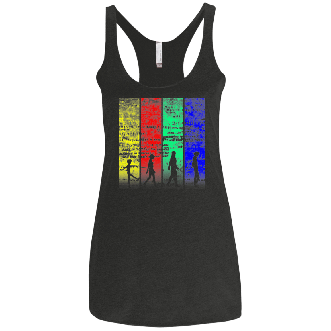 T-Shirts Vintage Black / X-Small Lets jam Women's Triblend Racerback Tank