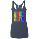 T-Shirts Vintage Navy / X-Small Lets jam Women's Triblend Racerback Tank