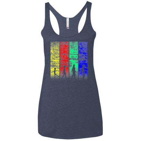 T-Shirts Vintage Navy / X-Small Lets jam Women's Triblend Racerback Tank